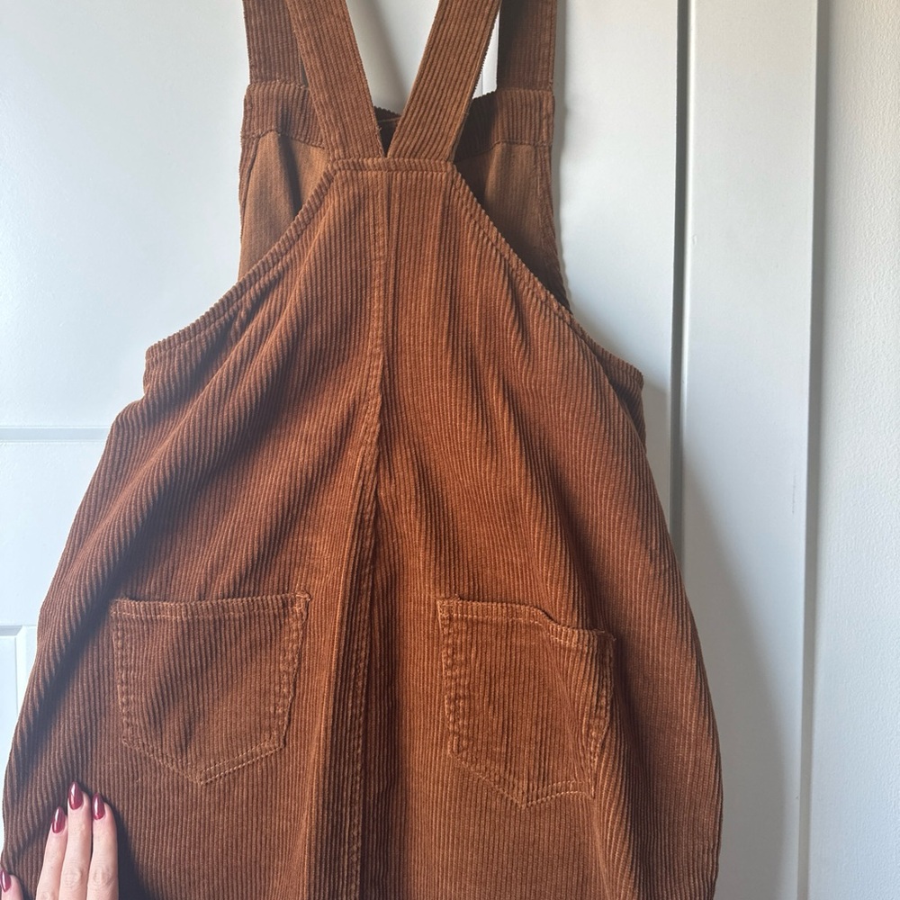 Brown Corduroy Button-Down Dress - Picture 4 of 4